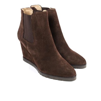 BOOTS ANDRE FEMME DAIM MARRON